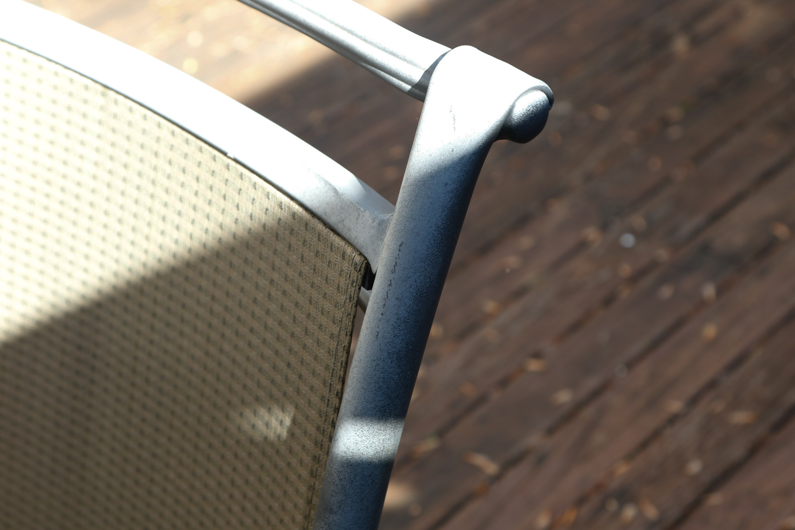 Ceramic Tile Top Patio Dining Table and Chairs with Umbrella