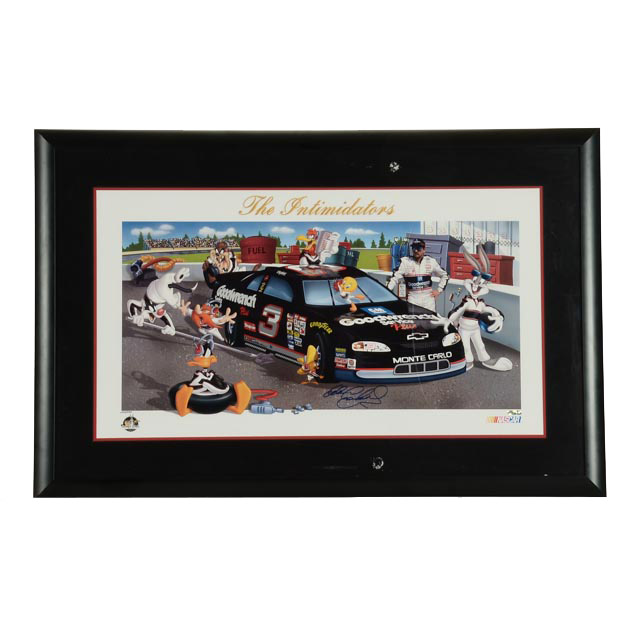 Dale Earnhardt Sr. Autographed Limited Edition Looney Tunes Print