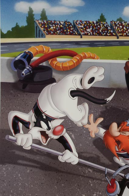 Dale Earnhardt Sr. Autographed Limited Edition Looney Tunes Print