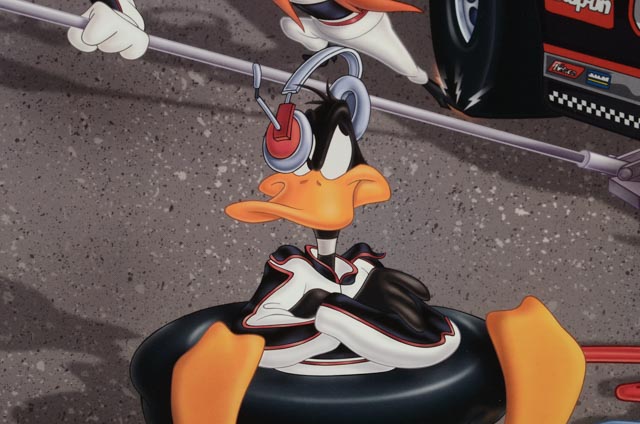 Dale Earnhardt Sr. Autographed Limited Edition Looney Tunes Print