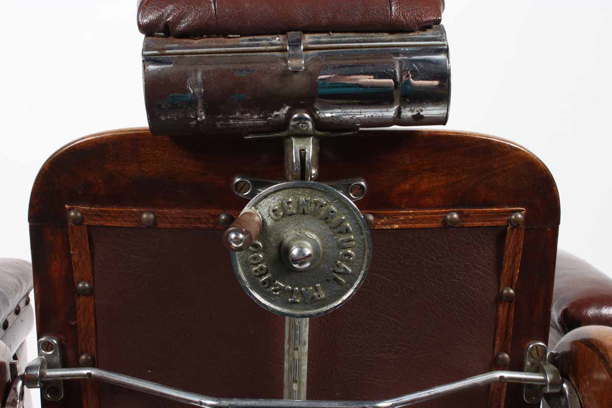 Antique Reclining Leather Dentist Chair