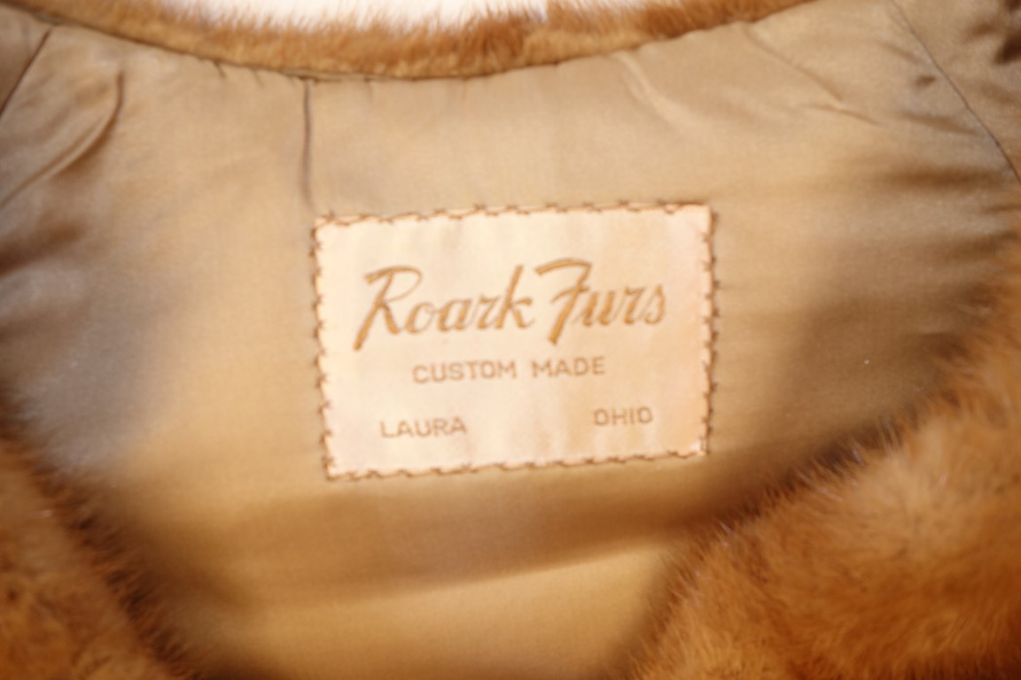 Vintage Custom Mink Fur by Roark Furs, Laura, Ohio