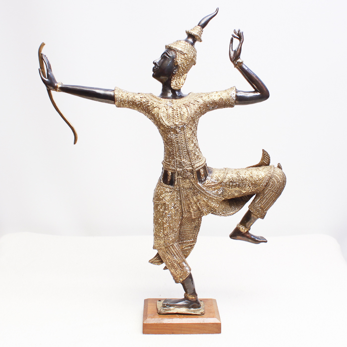 Vintage God Rama Thai Archer Statue