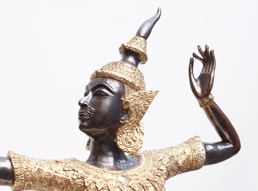 Vintage God Rama Thai Archer Statue