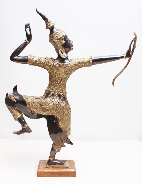 Vintage God Rama Thai Archer Statue