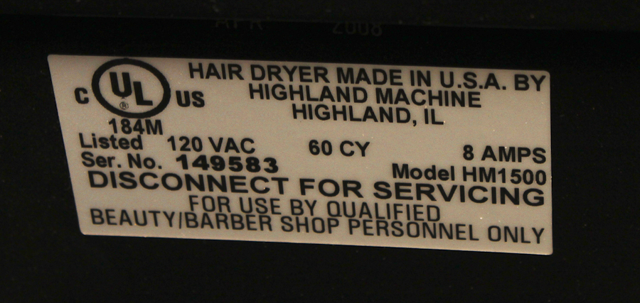 Highland Venus Plus Beauty Salon Hair Dryer