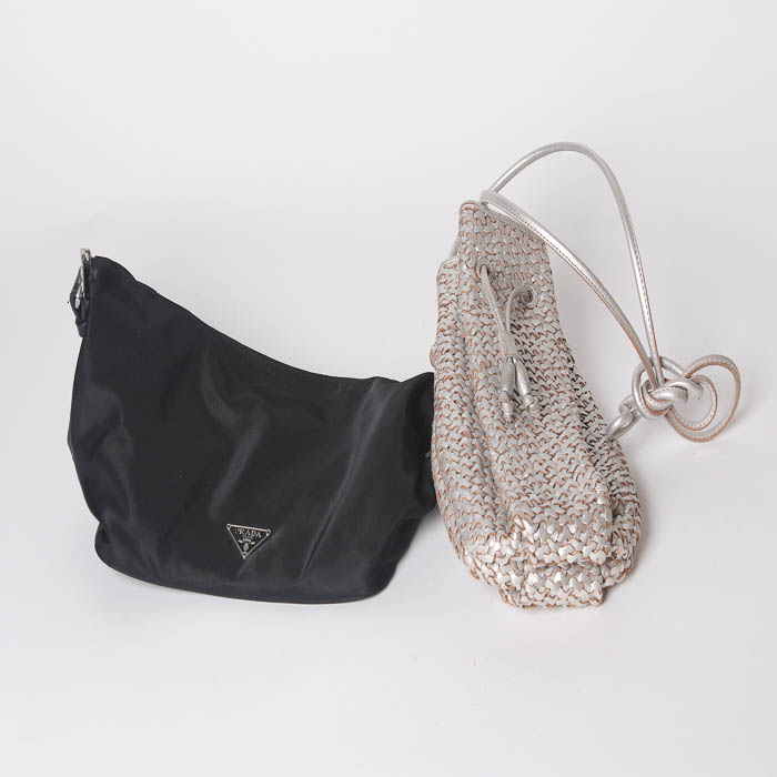 Pair of Small Handbags, Includes a Prada Handbag
