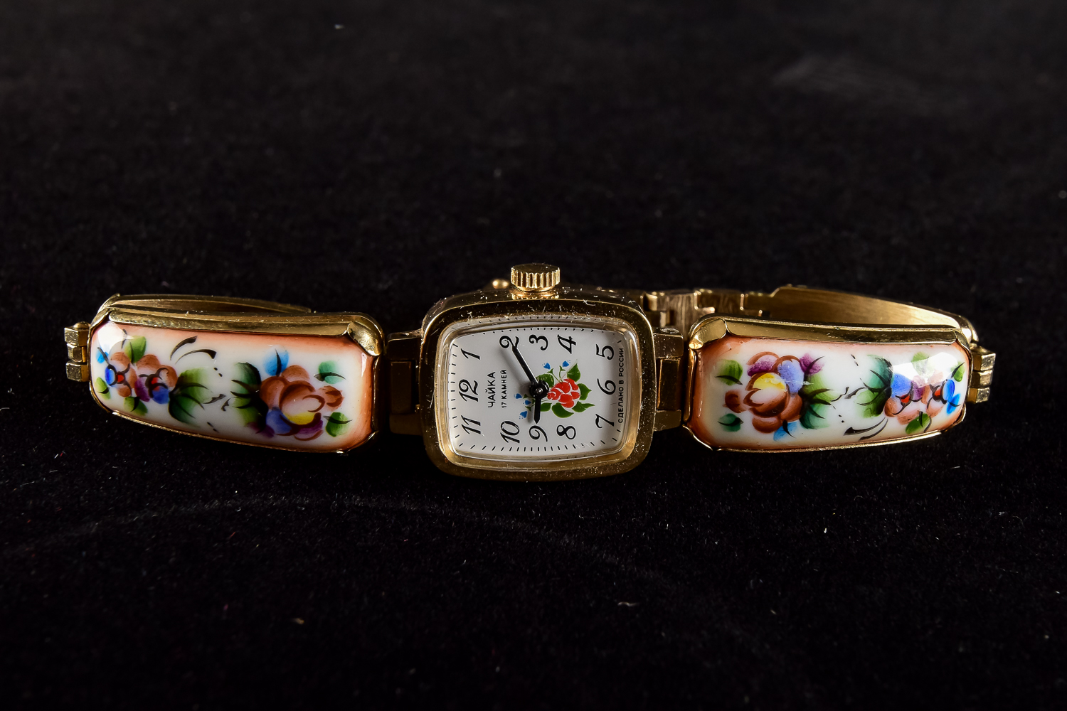 Vintage Enameled Russian Watch