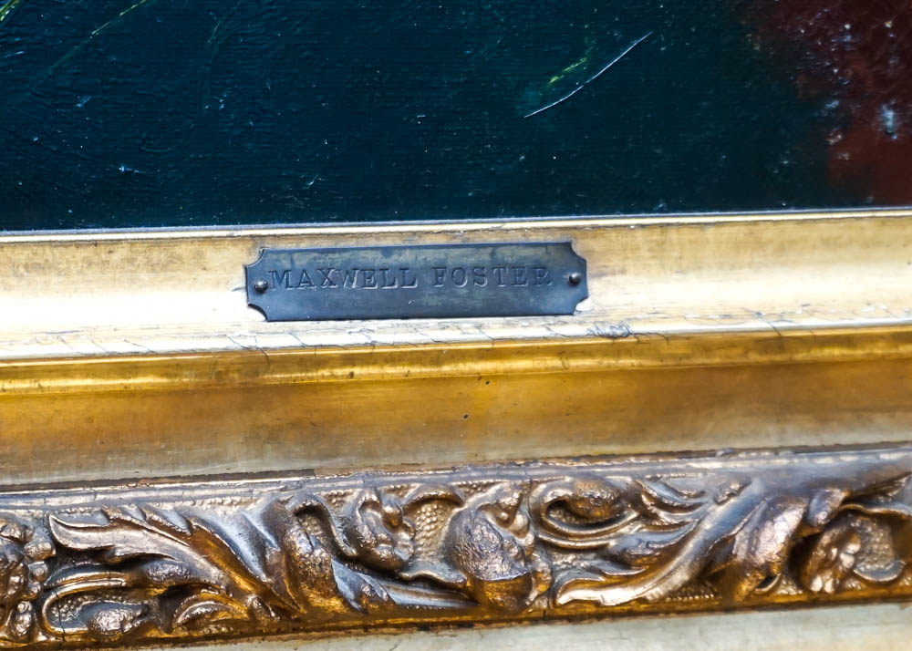 Maxwell Foster Original Oil Landscape Painting, Early 20th c.