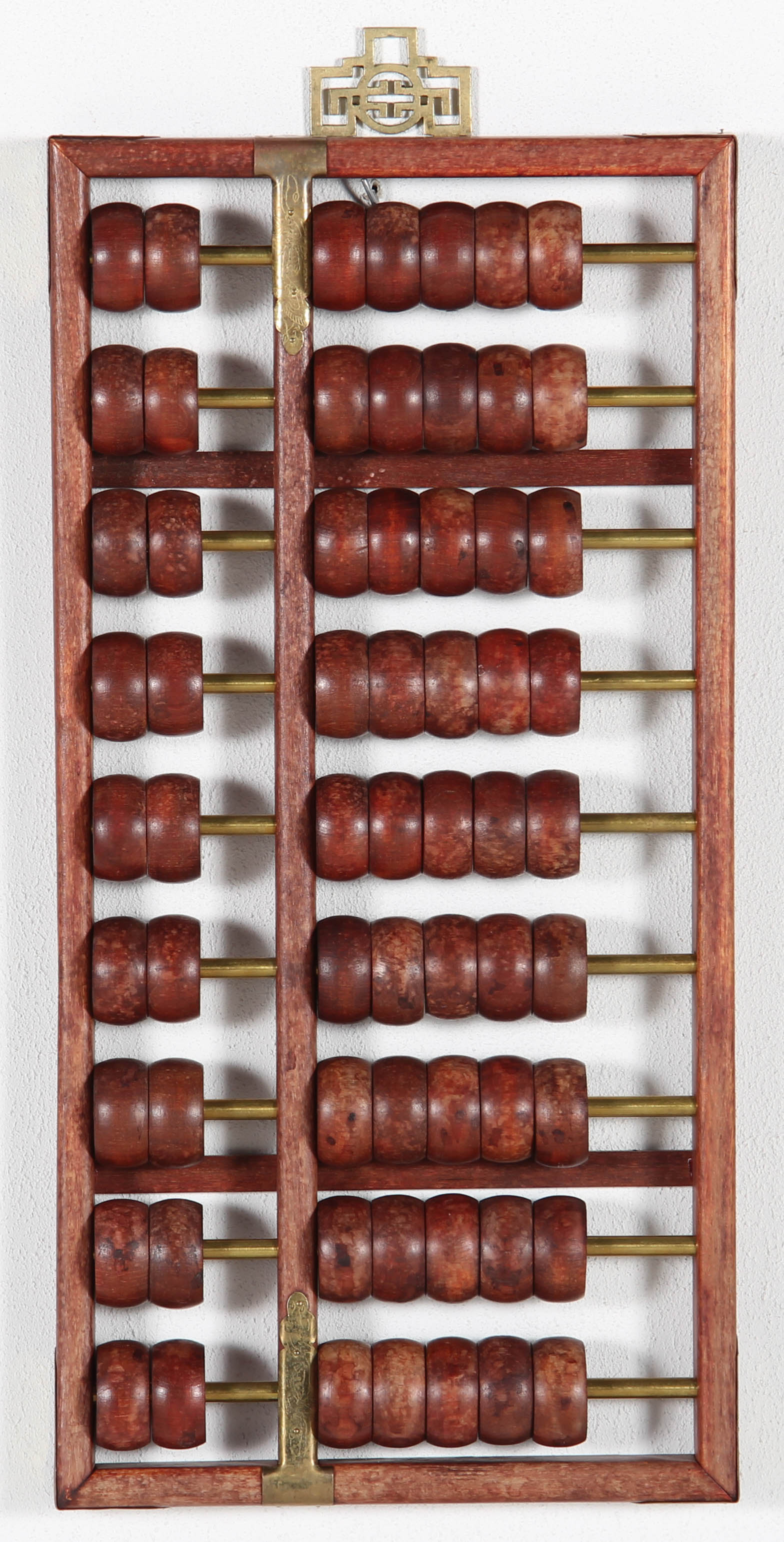 Brass and Burma Teak Wood Abacus