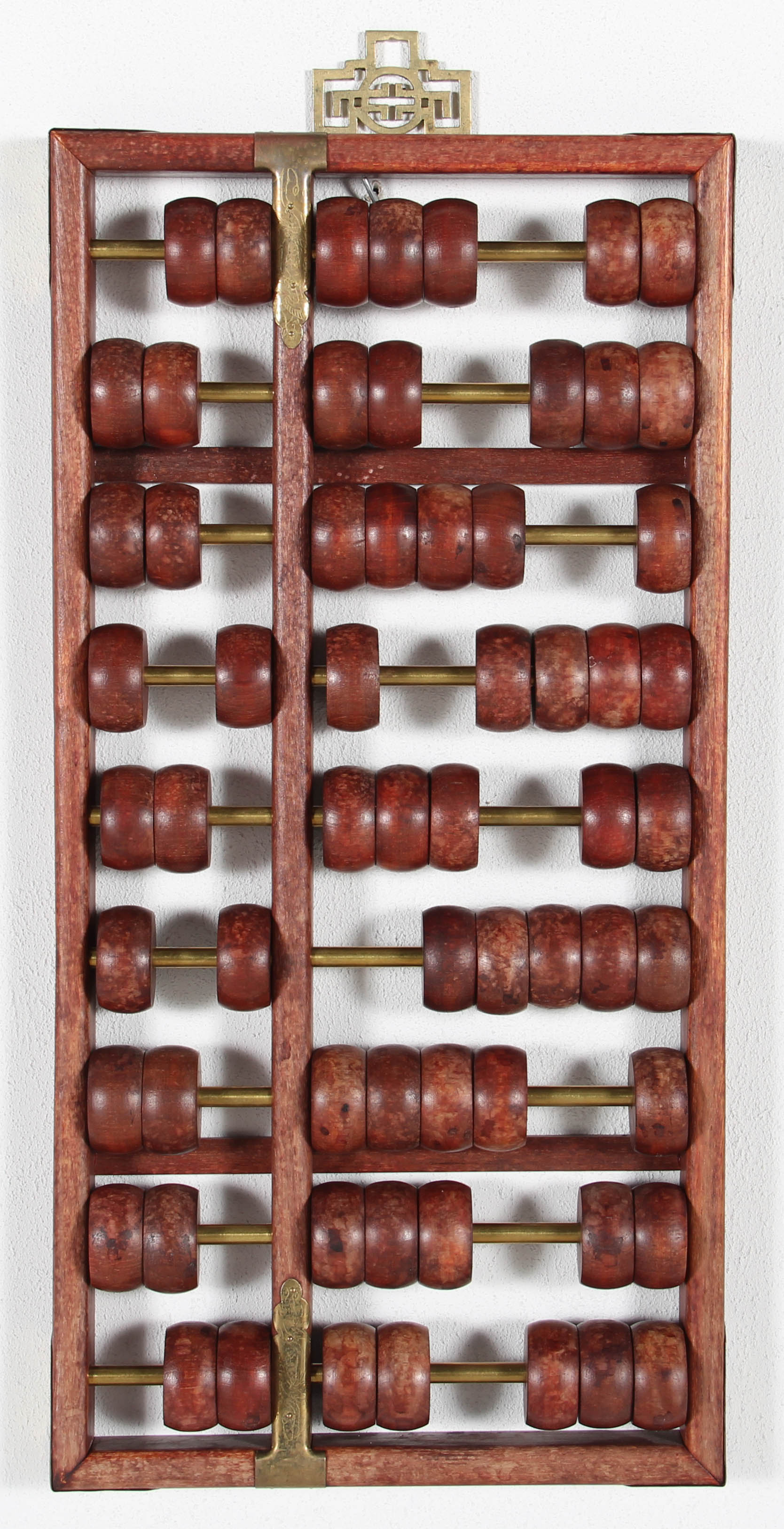 Brass and Burma Teak Wood Abacus