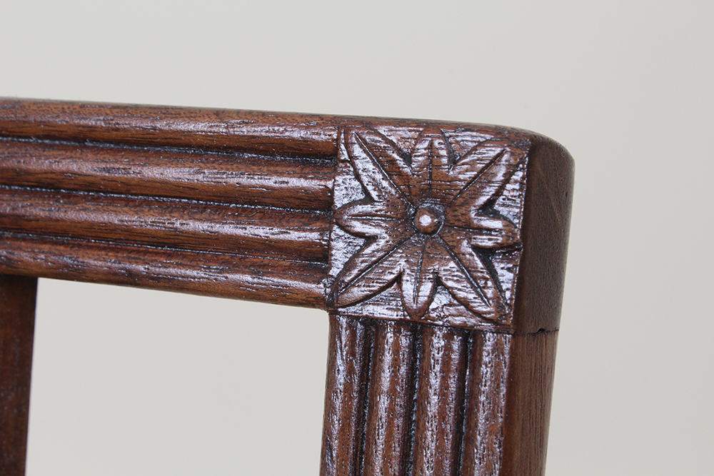 Antique Sheraton Style Walnut Side Chair