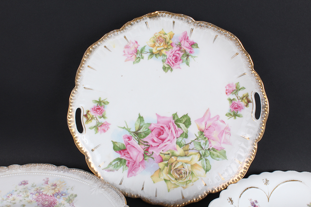 Double-Handled China Bowls and Platters