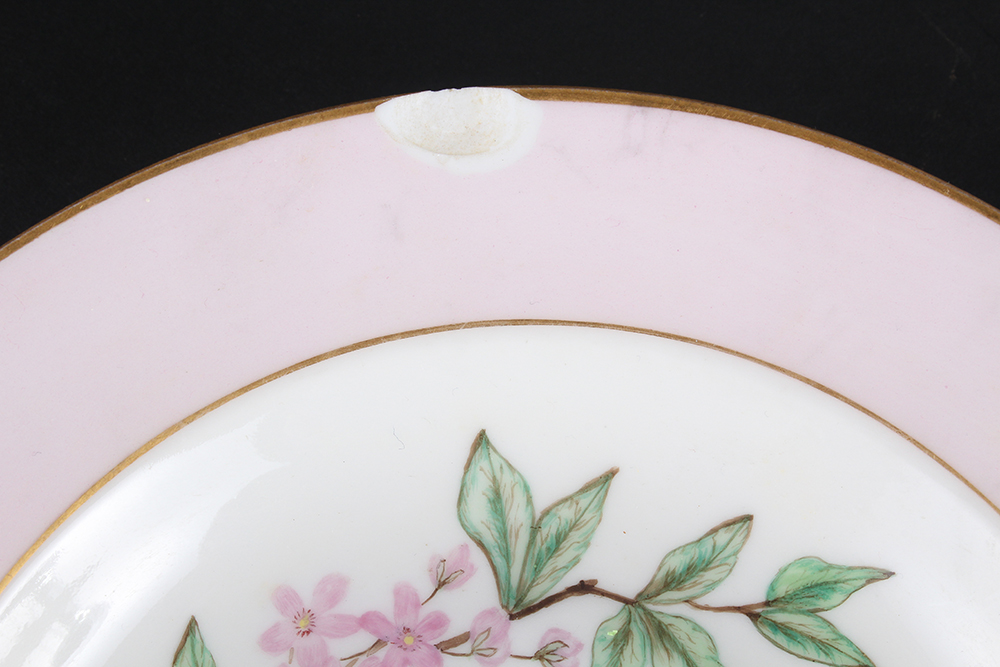 French Limoges Kitchenware with Pink Floral Motif