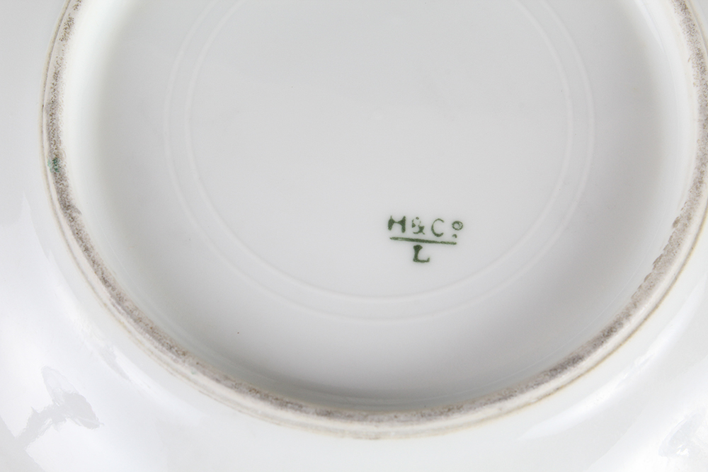 French Limoges Kitchenware with Pink Floral Motif