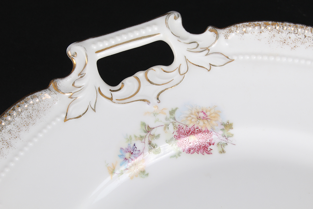 Double-Handled China Bowls and Platters