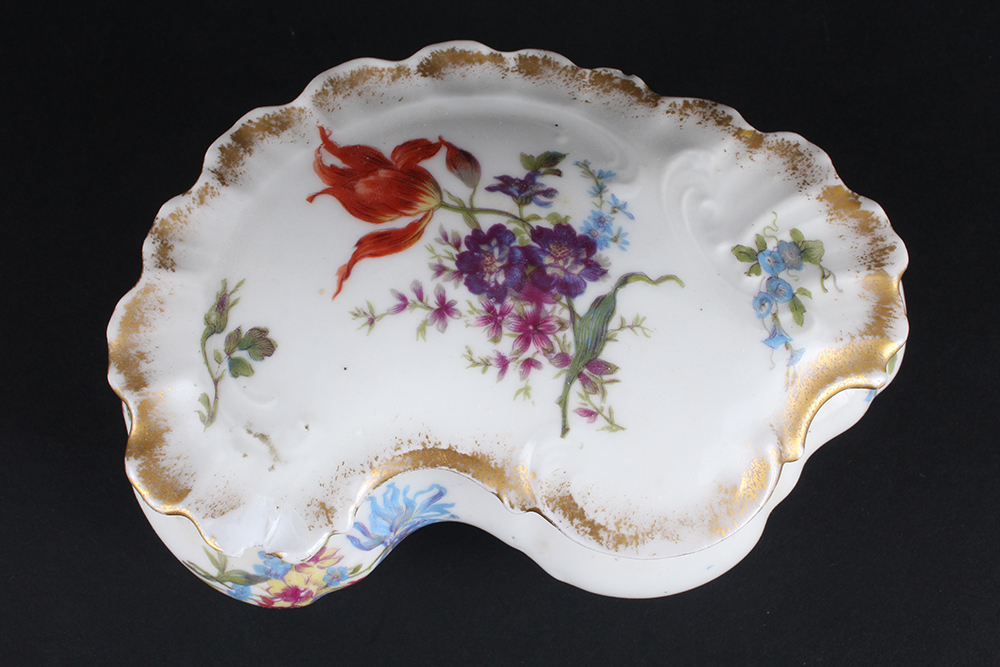 French Limoges Kitchenware with Pink Floral Motif