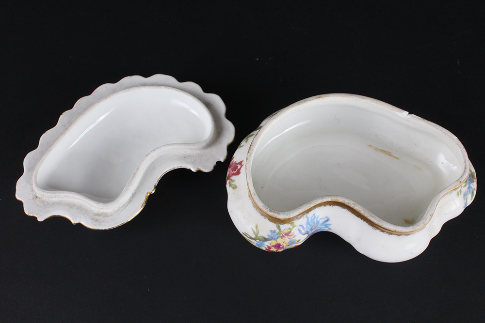 French Limoges Kitchenware with Pink Floral Motif