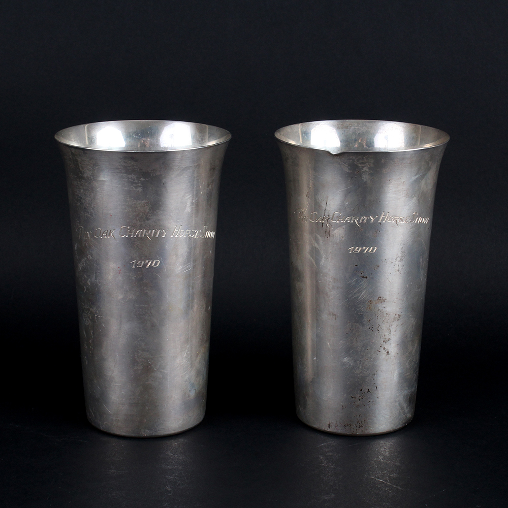 Pair of International Silver Sterling Trophy Cups from 1970