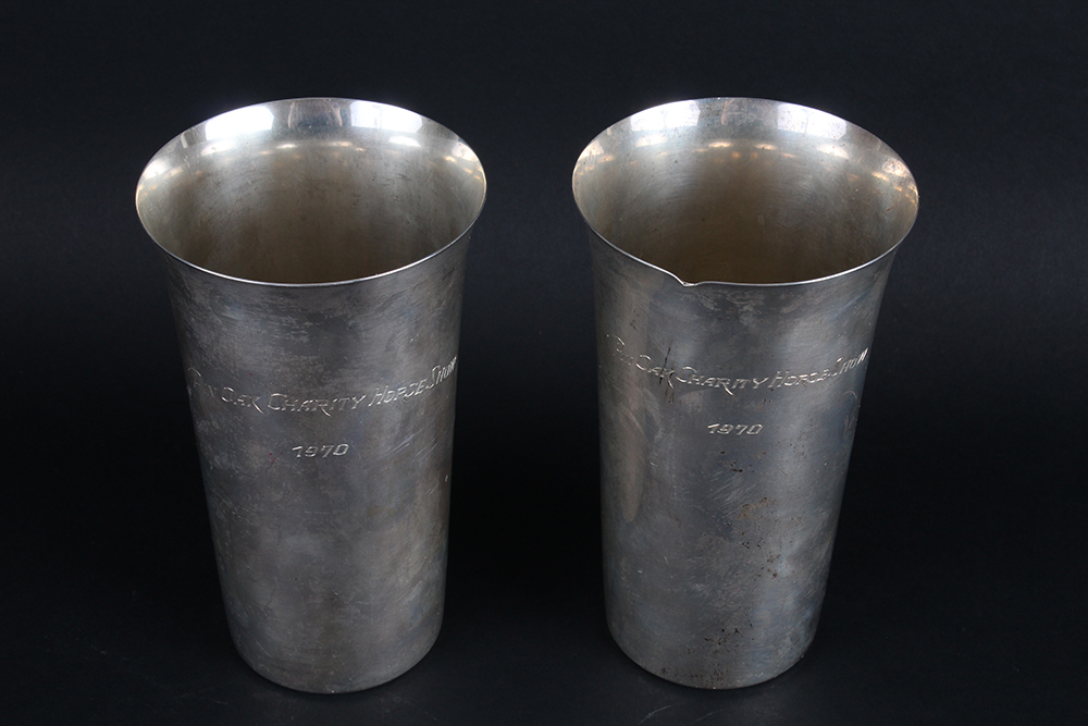Pair of International Silver Sterling Trophy Cups from 1970