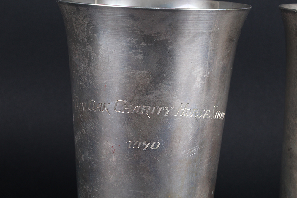 Pair of International Silver Sterling Trophy Cups from 1970