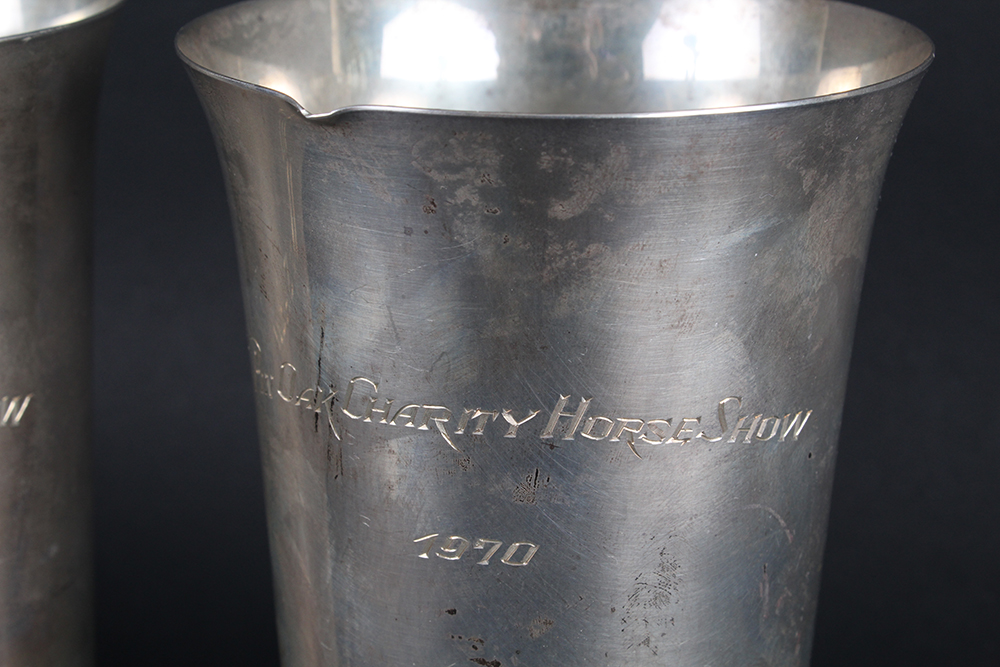 Pair of International Silver Sterling Trophy Cups from 1970