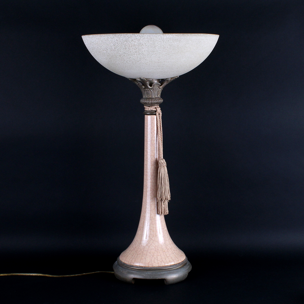 Ceramic Table Lamp with Upturned Shade