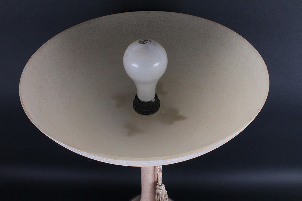 Ceramic Table Lamp with Upturned Shade