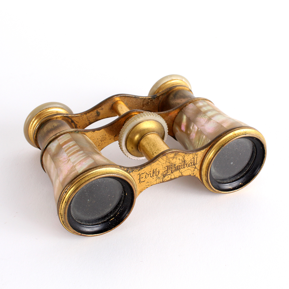 Antique Parisian Lemaire Fabt Mother of Pearl Opera Binoculars
