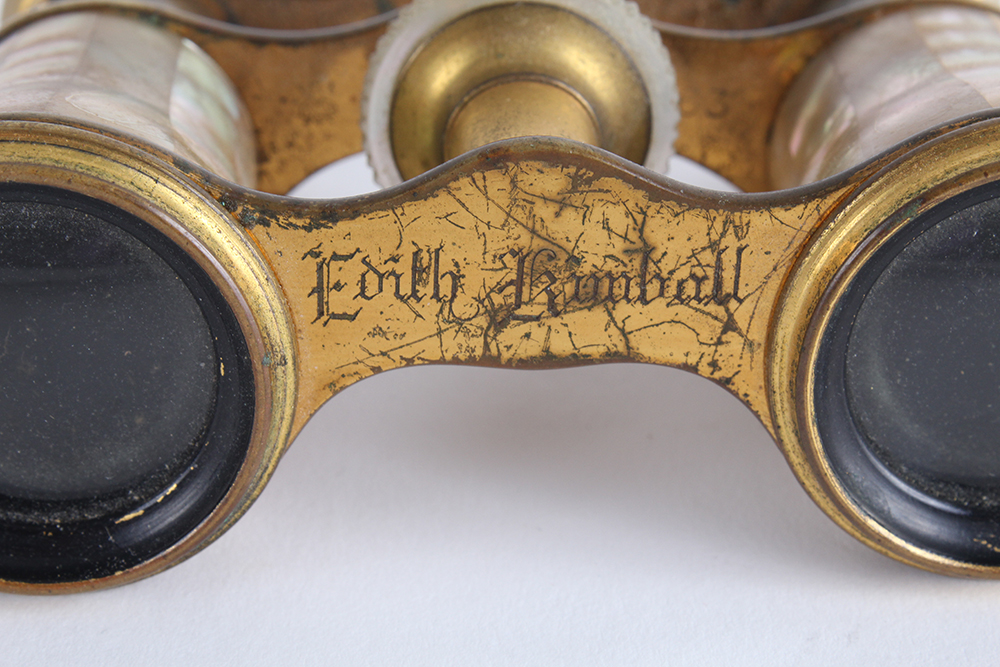 Antique Parisian Lemaire Fabt Mother of Pearl Opera Binoculars