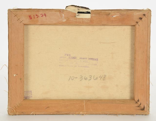 Roscher Vintage Oil on Canvas Painting