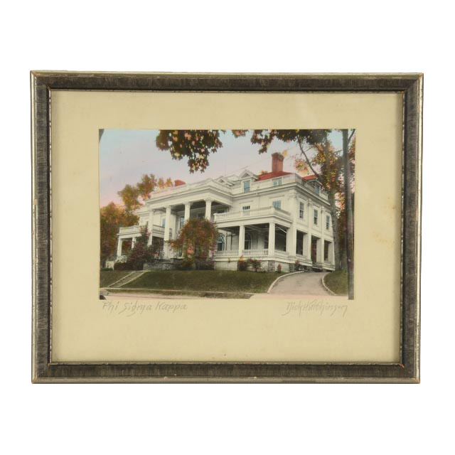 Vintage Hand-Tinted Photograph "Phi Sigma Kappa"