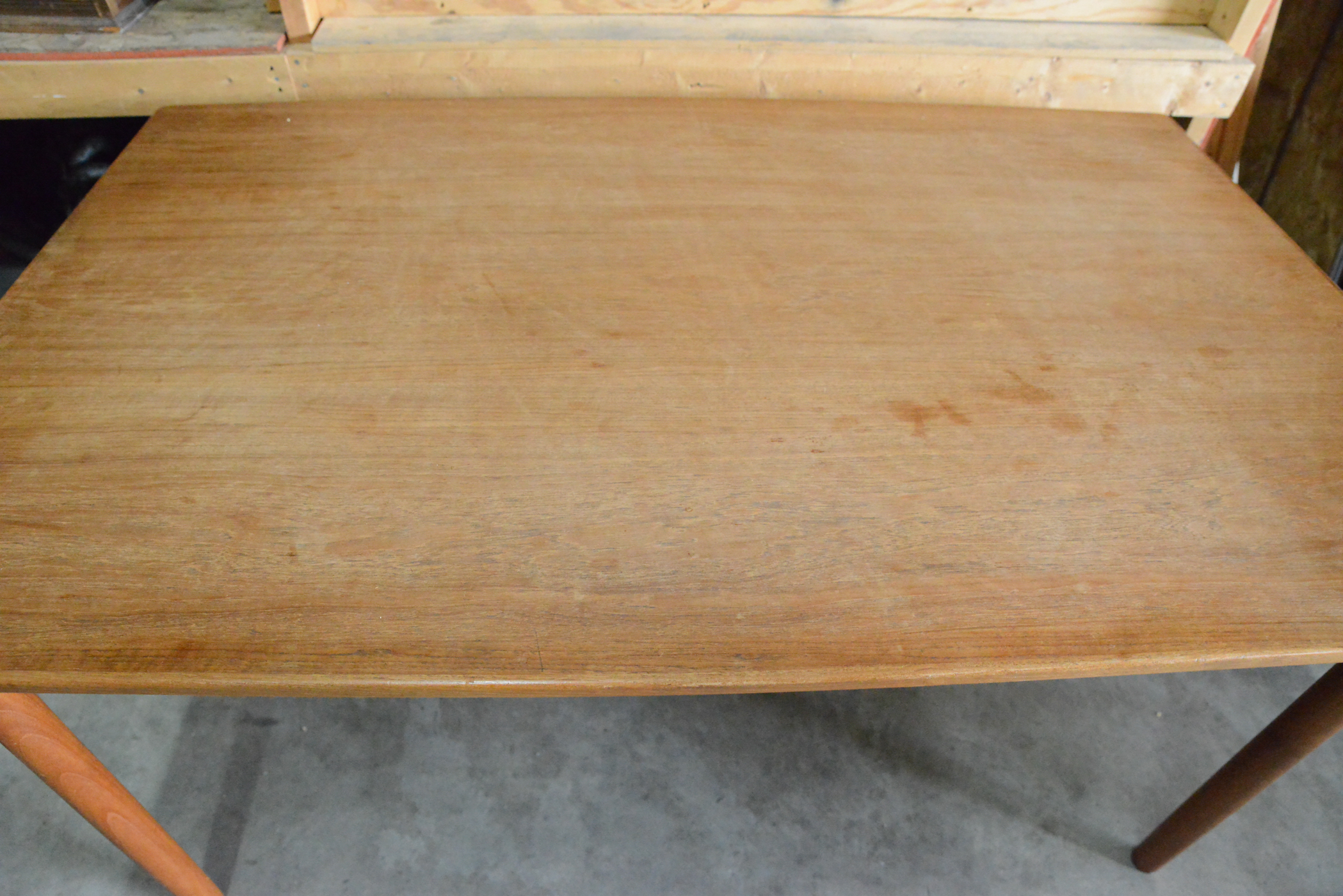 Vintage Danish Modern A/S Randers Teak Draw Leaf Dining Table