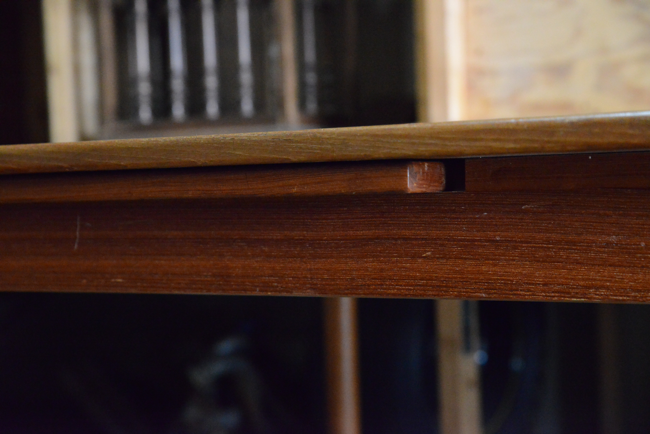 Vintage Danish Modern A/S Randers Teak Draw Leaf Dining Table