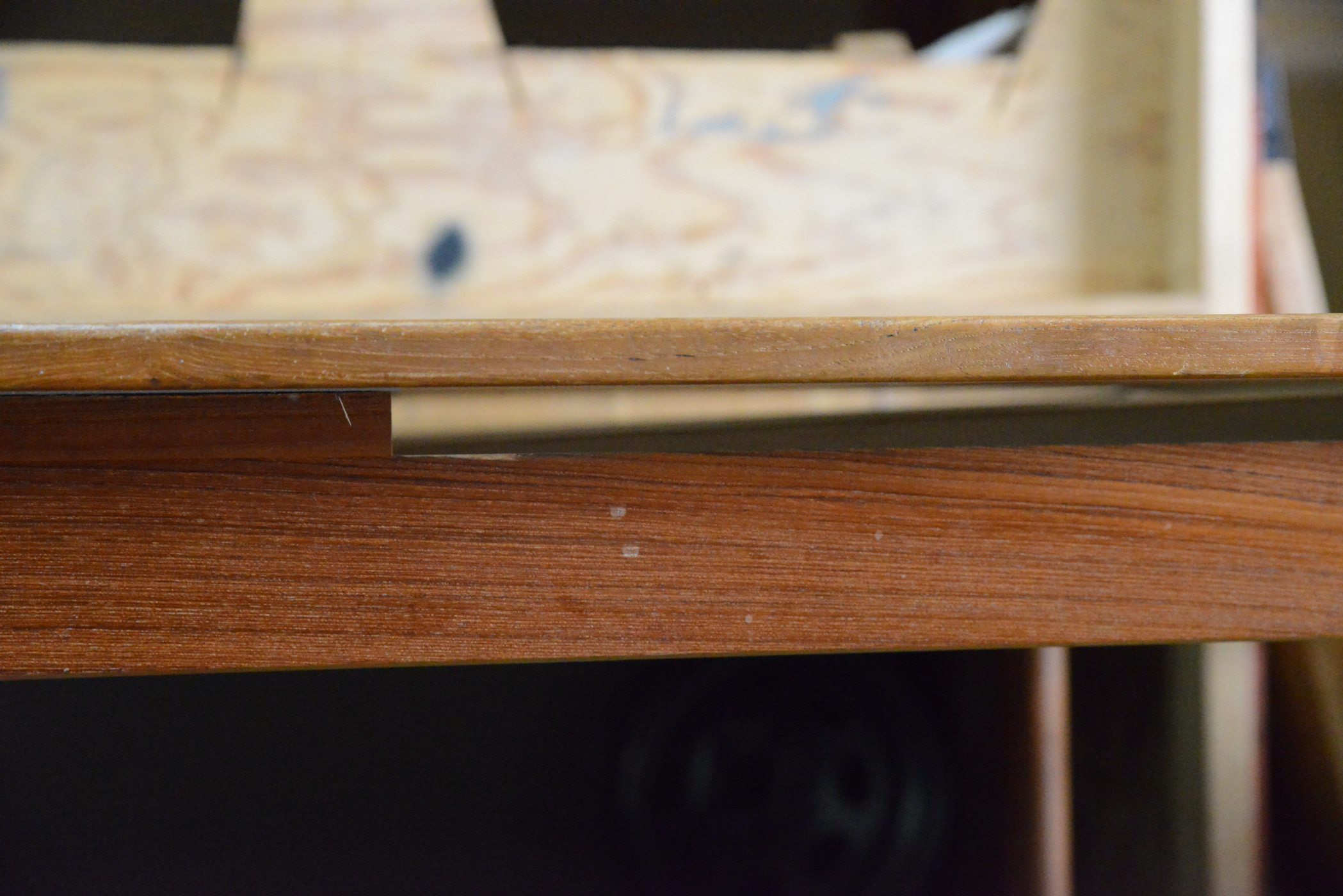 Vintage Danish Modern A/S Randers Teak Draw Leaf Dining Table