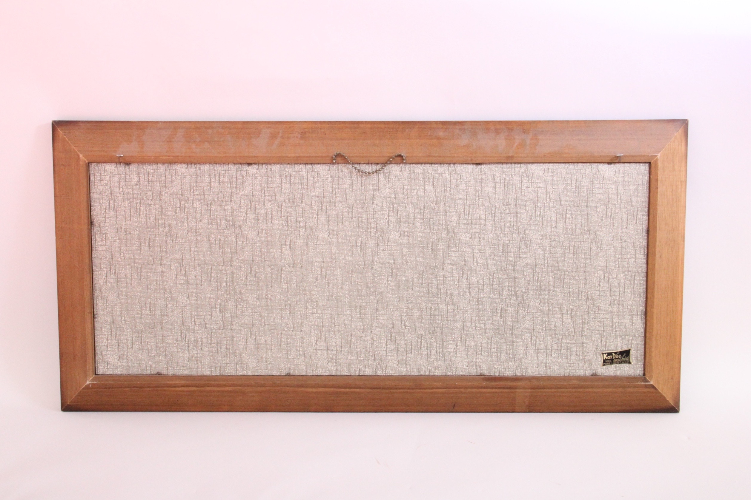 Pair of Landscapes in Wood Frames, Featuring Original Linen Painting by R. Batchelder