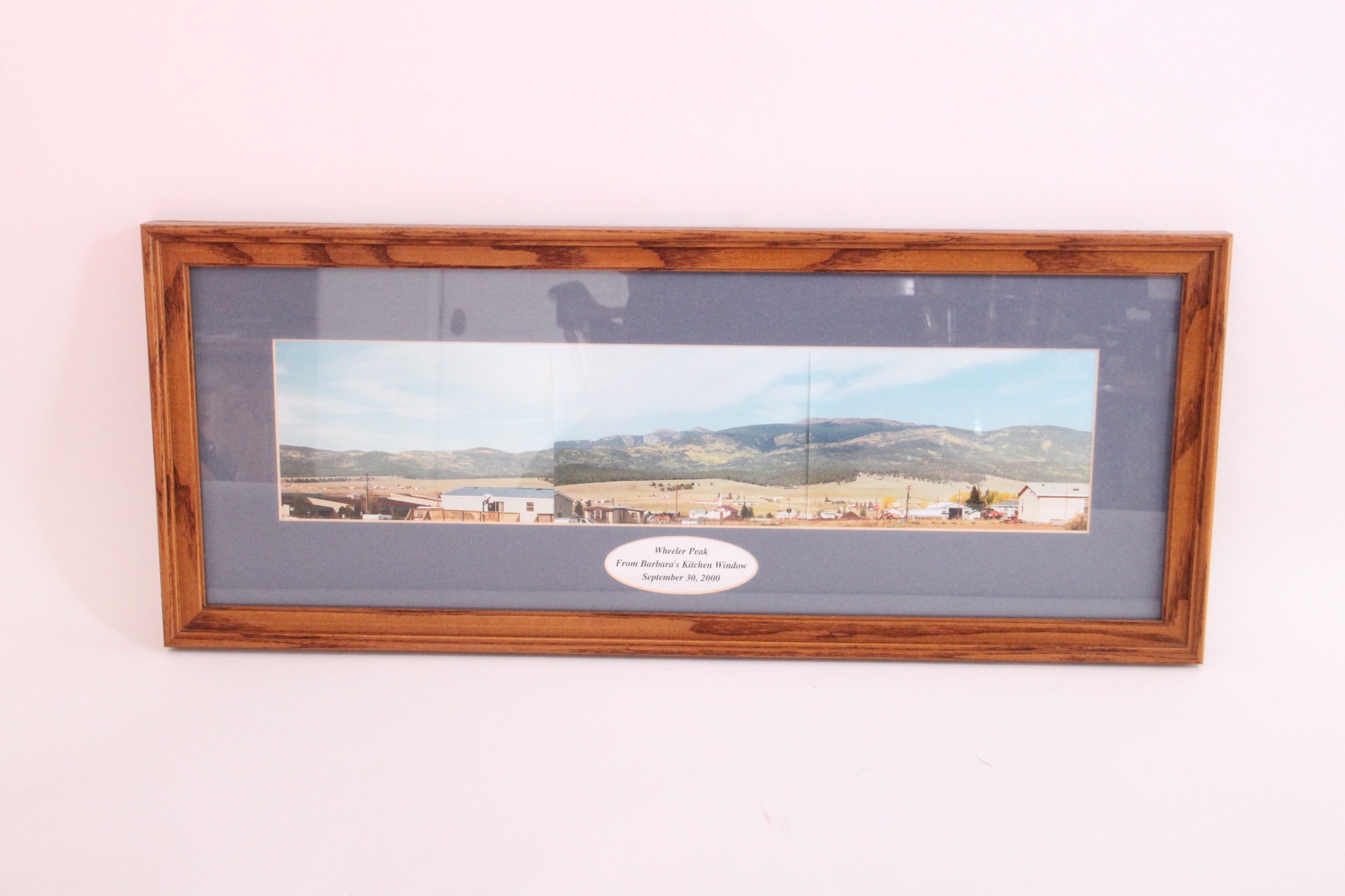 Pair of Landscapes in Wood Frames, Featuring Original Linen Painting by R. Batchelder