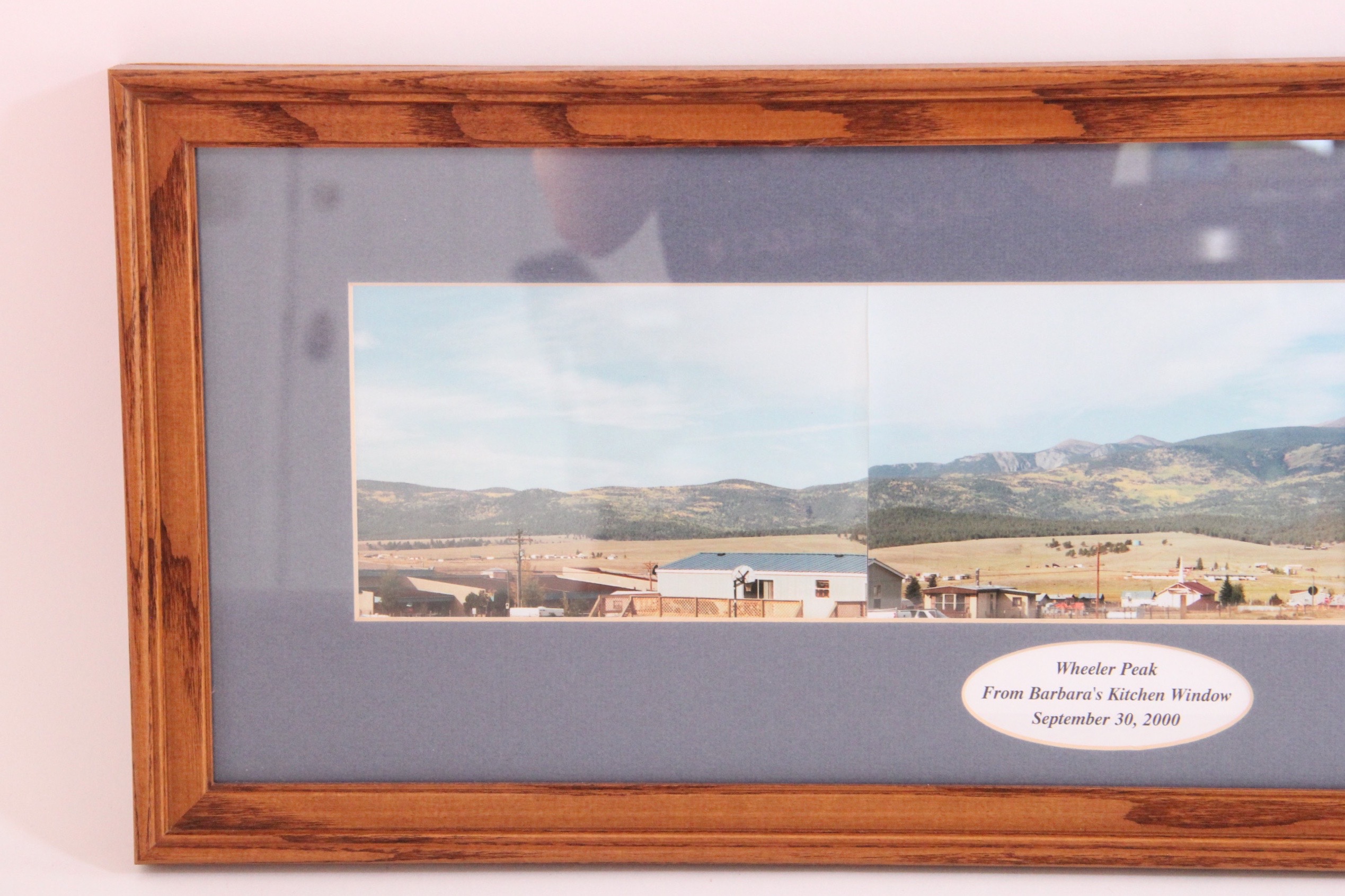 Pair of Landscapes in Wood Frames, Featuring Original Linen Painting by R. Batchelder