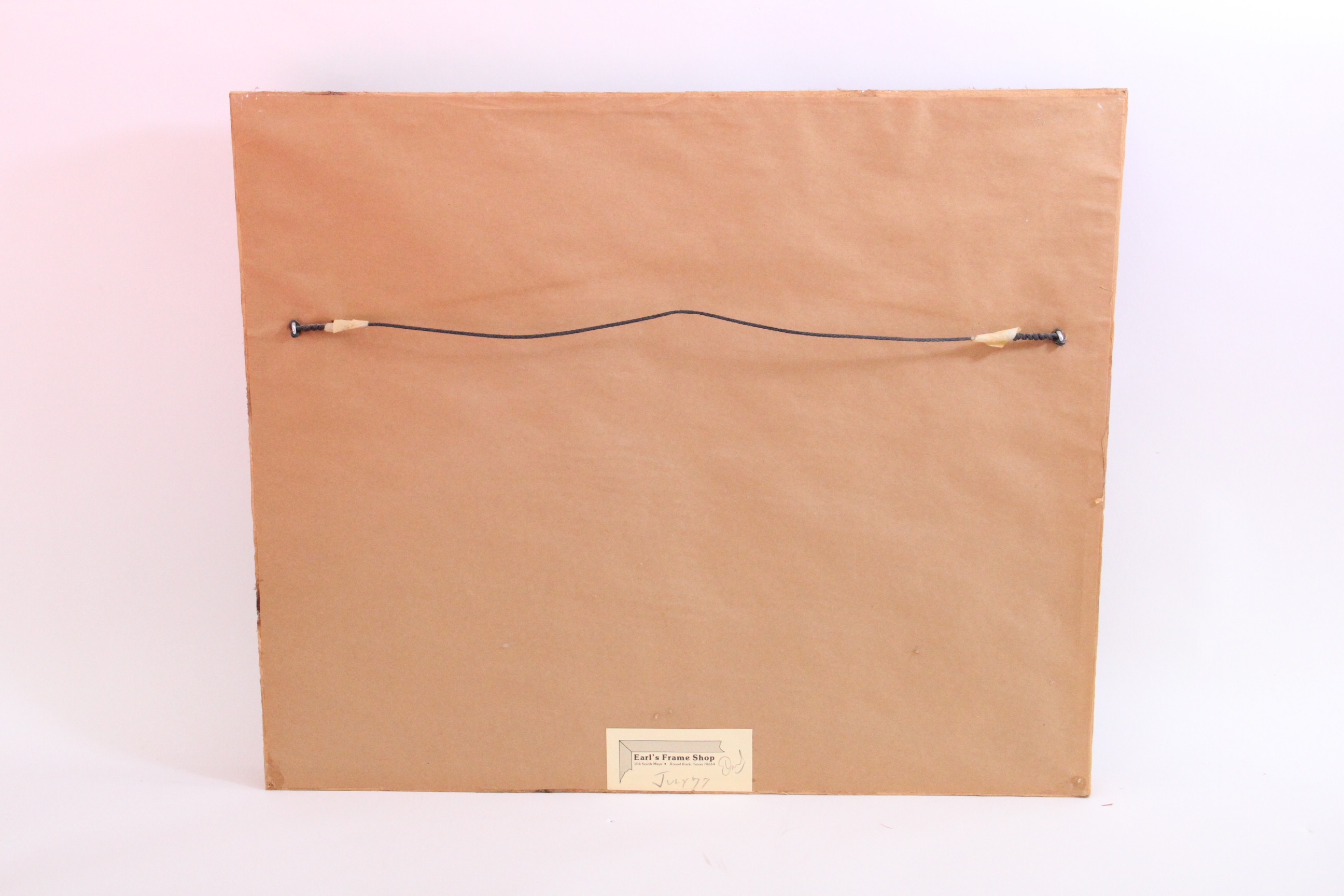 Vintage 1970s Framed Print of the Chisholm Trail