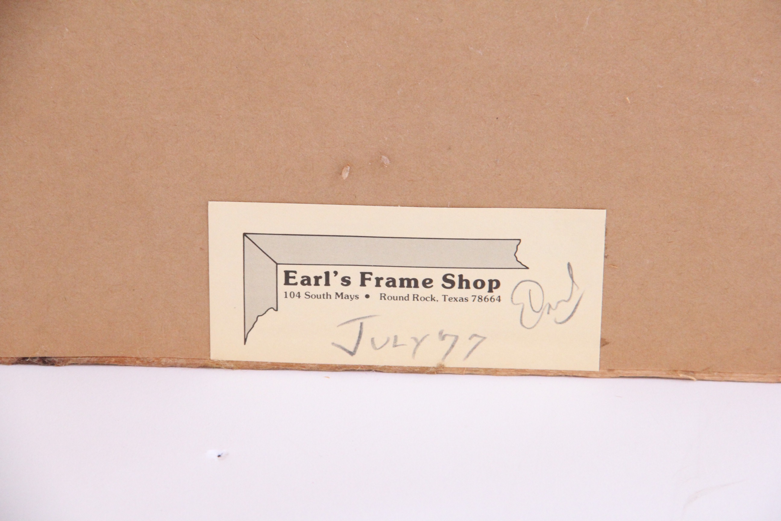 Vintage 1970s Framed Print of the Chisholm Trail