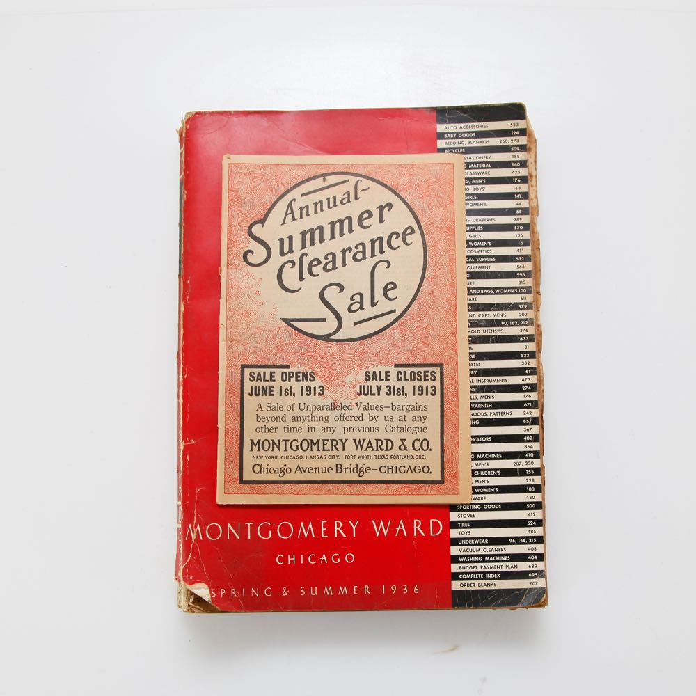Vintage Montgomery Ward Catalogue