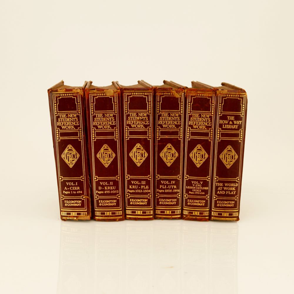 "The New Student's Reference Work" Book Collection