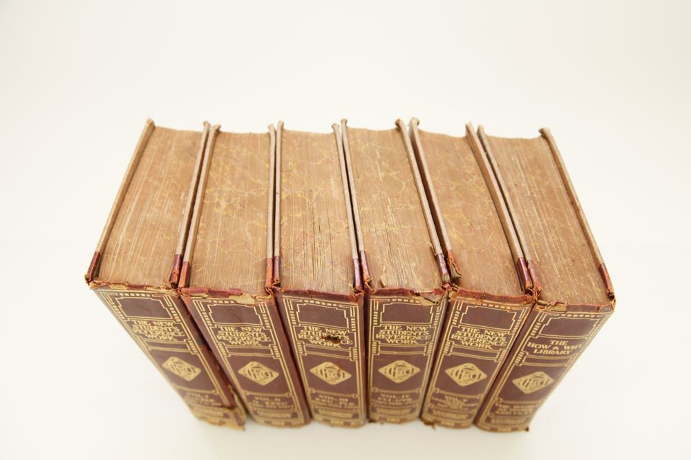 "The New Student's Reference Work" Book Collection