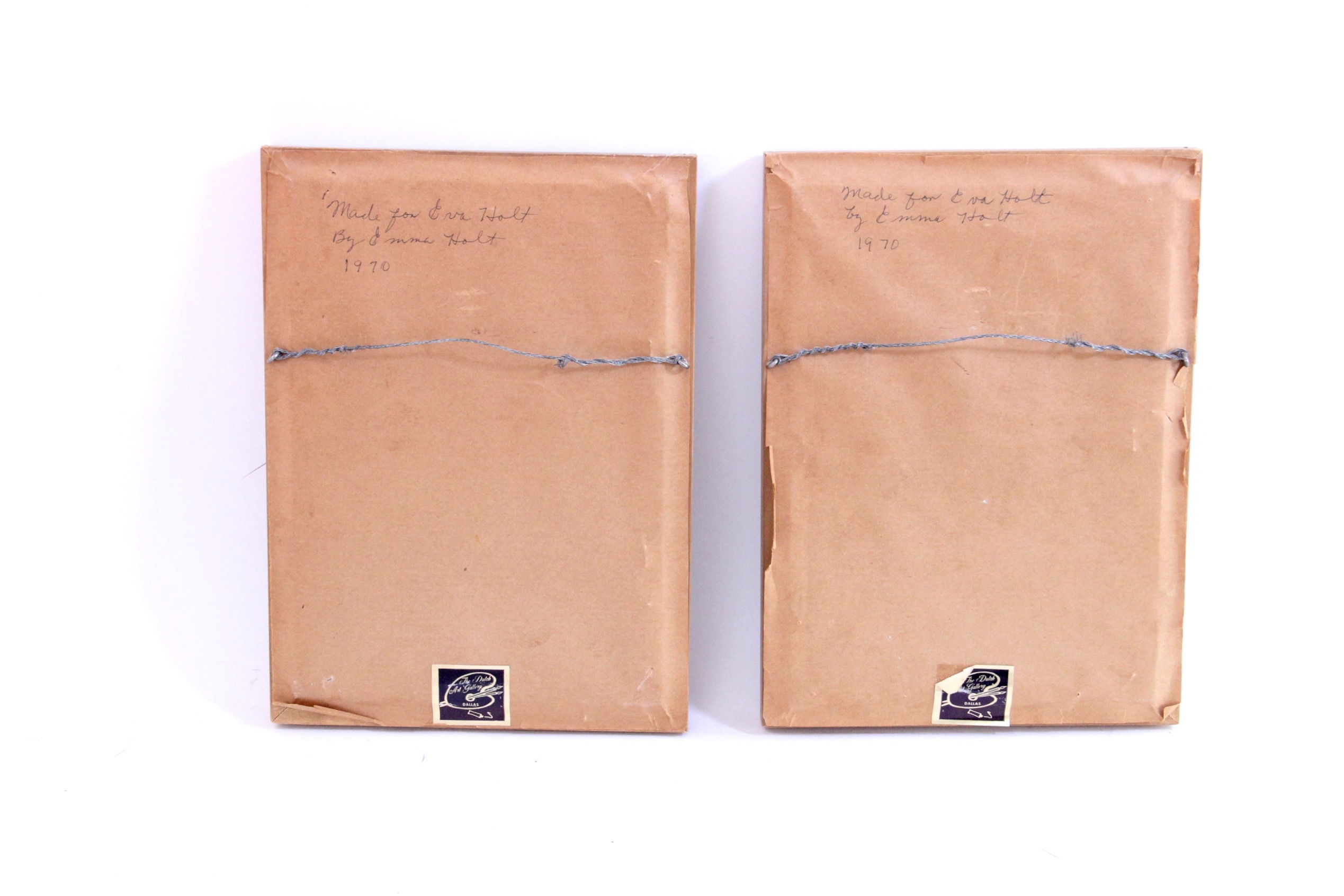 Five Framed Needlepoint Pictures