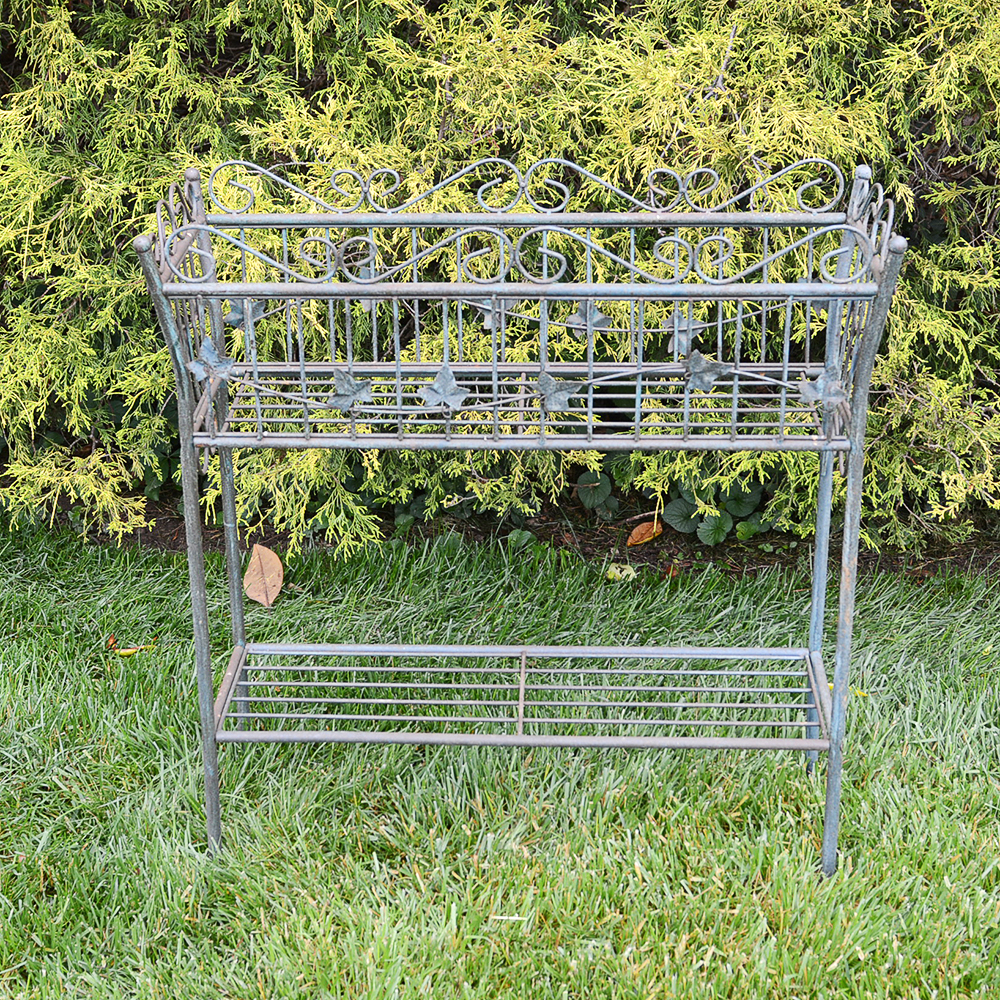 Verdigris-Style Metal Plant Box