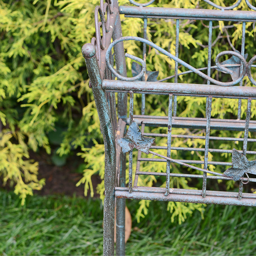 Verdigris-Style Metal Plant Box