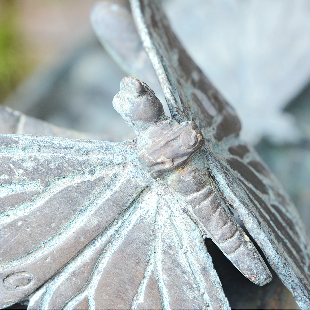 "Girl with Butterflies" Bronze Statue by Leonardo Rossi