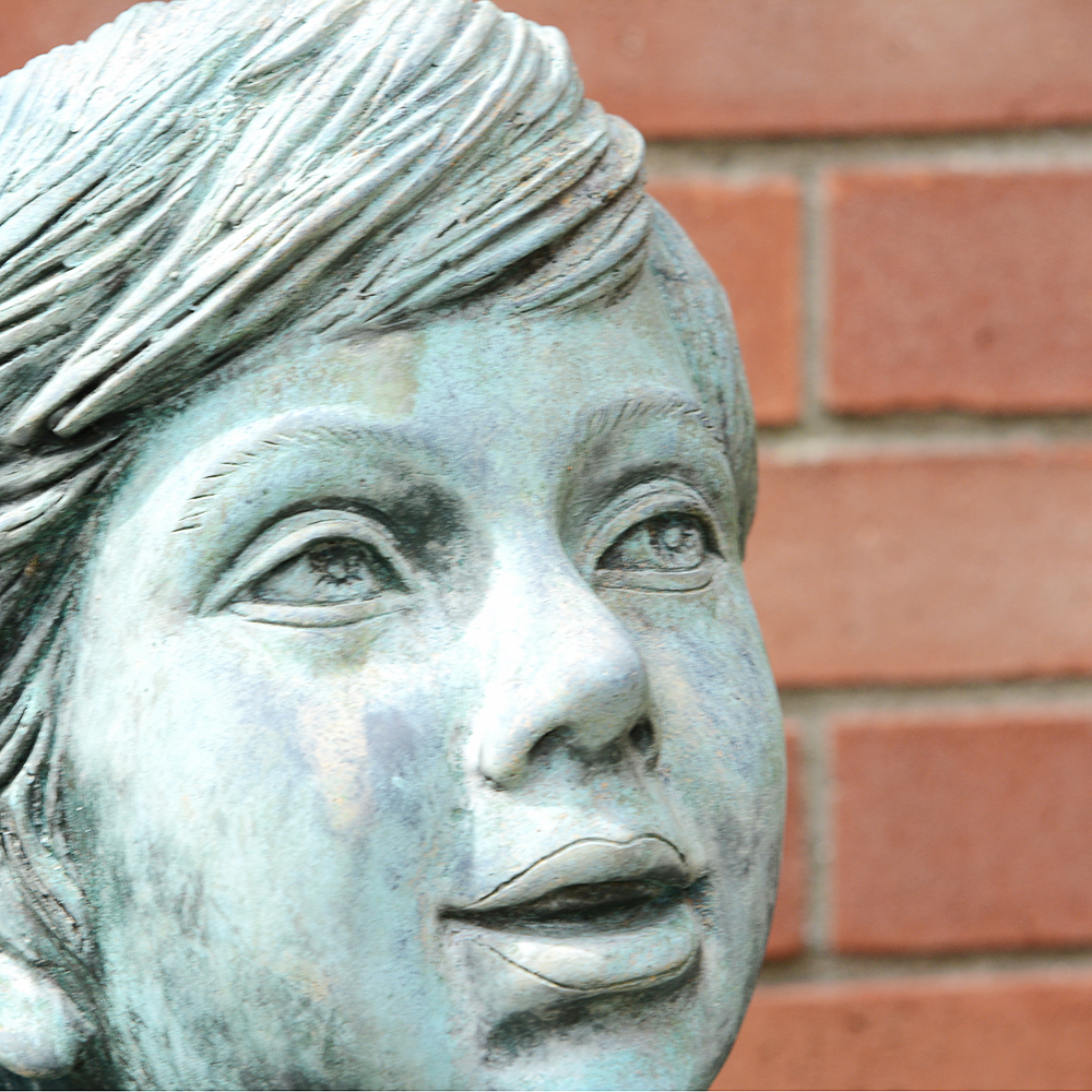 "Girl with Butterflies" Bronze Statue by Leonardo Rossi
