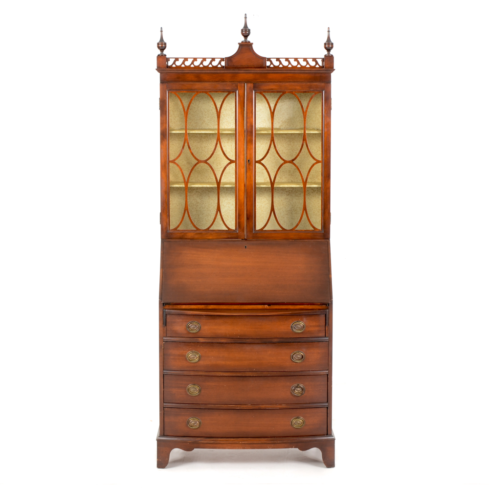 Skandia Furniture Mahogany Finish Secretary