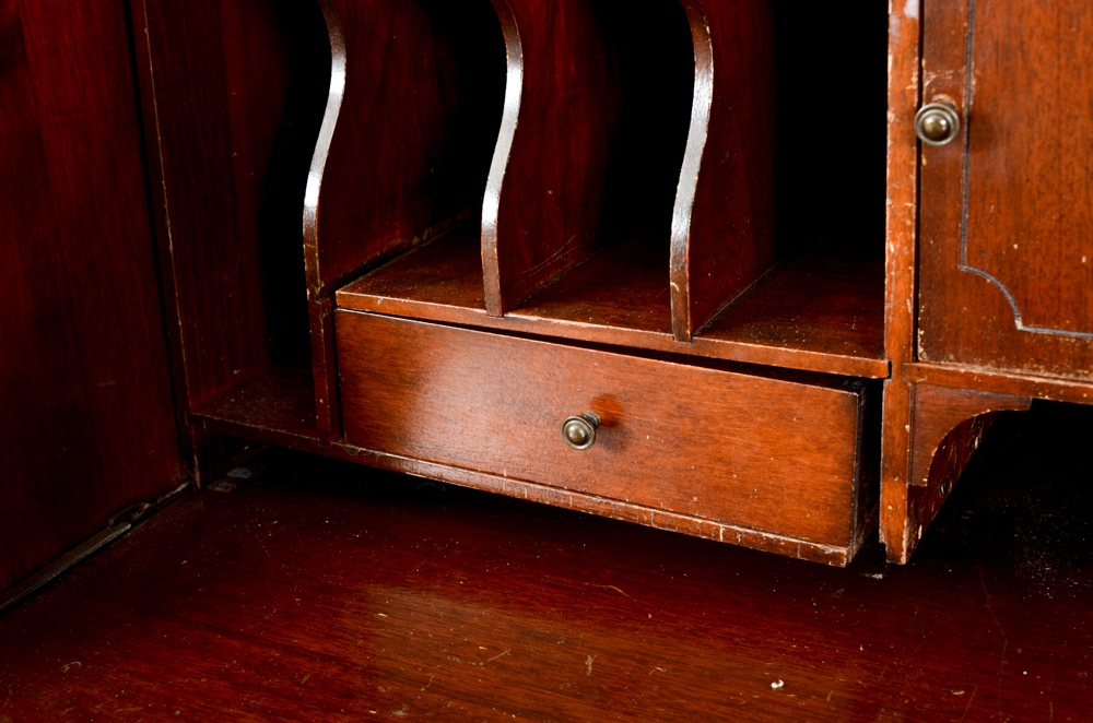 Skandia Furniture Mahogany Finish Secretary